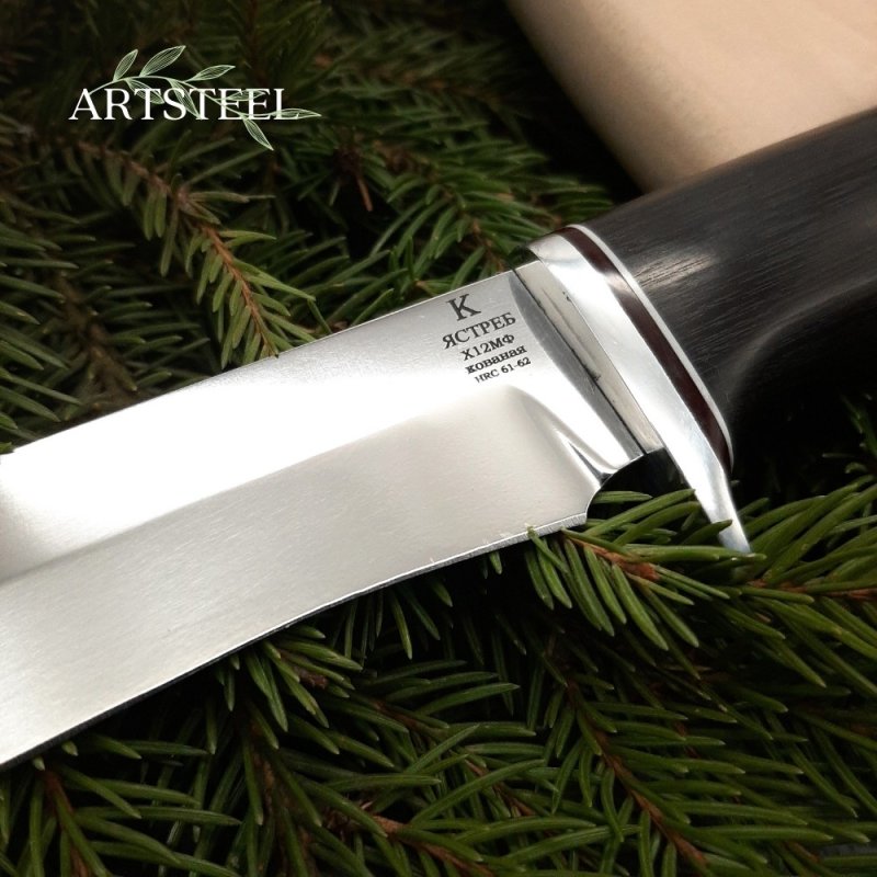 Нож Ястреб из стали Х12МФ, рукоять Венге в интернет-магазине art-steel.ru, фото