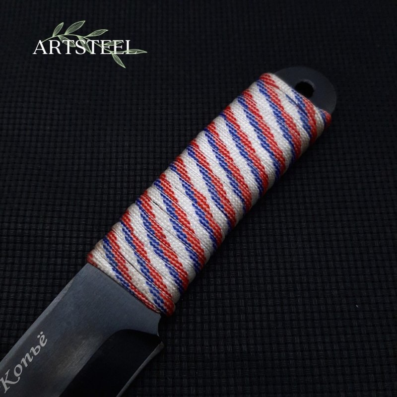 Метательный нож Копье, сталь У8, рукоять паракорд в интернет-магазине art-steel.ru, фото