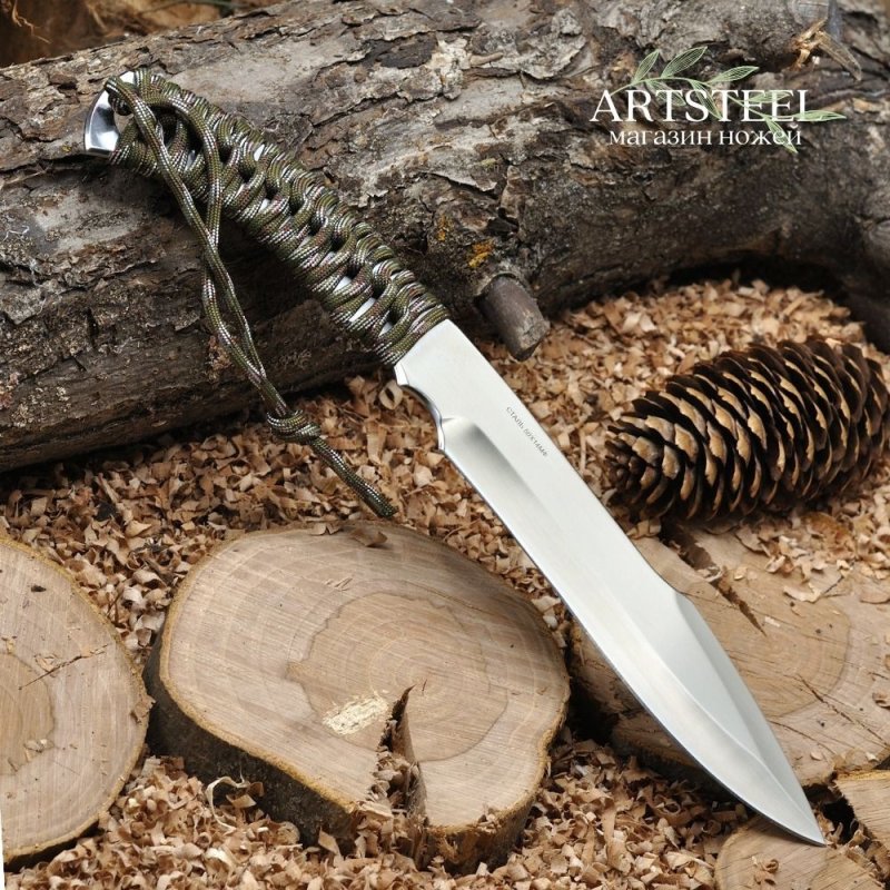 Метательный нож Прорыв, сталь 50Х14МФ, рукоять сталь,нейлон в интернет-магазине art-steel.ru, фото