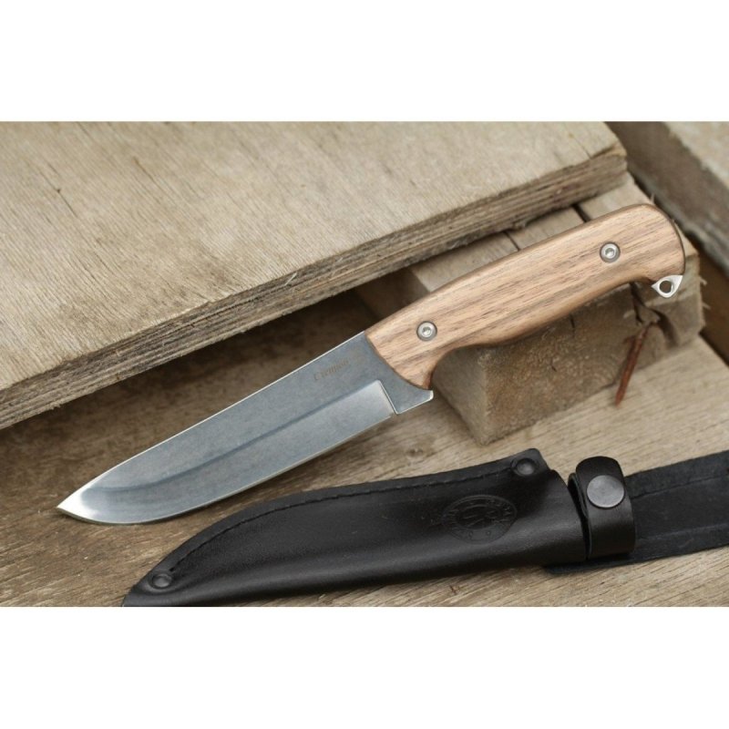 Туристический нож Степной, сталь AUS8, рукоять дерево в интернет-магазине art-steel.ru, фото