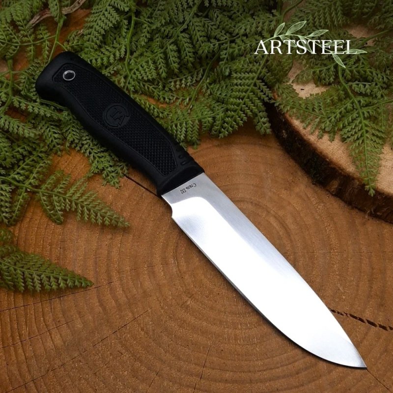 Нож Кубанец из стали D2, рукоять резина в интернет-магазине art-steel.ru, фото
