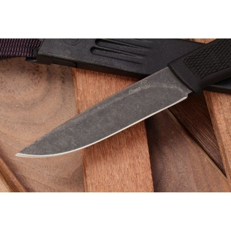 Туристический нож Сова, сталь AUS8, рукоять эластрон в интернет-магазине art-steel.ru, фото