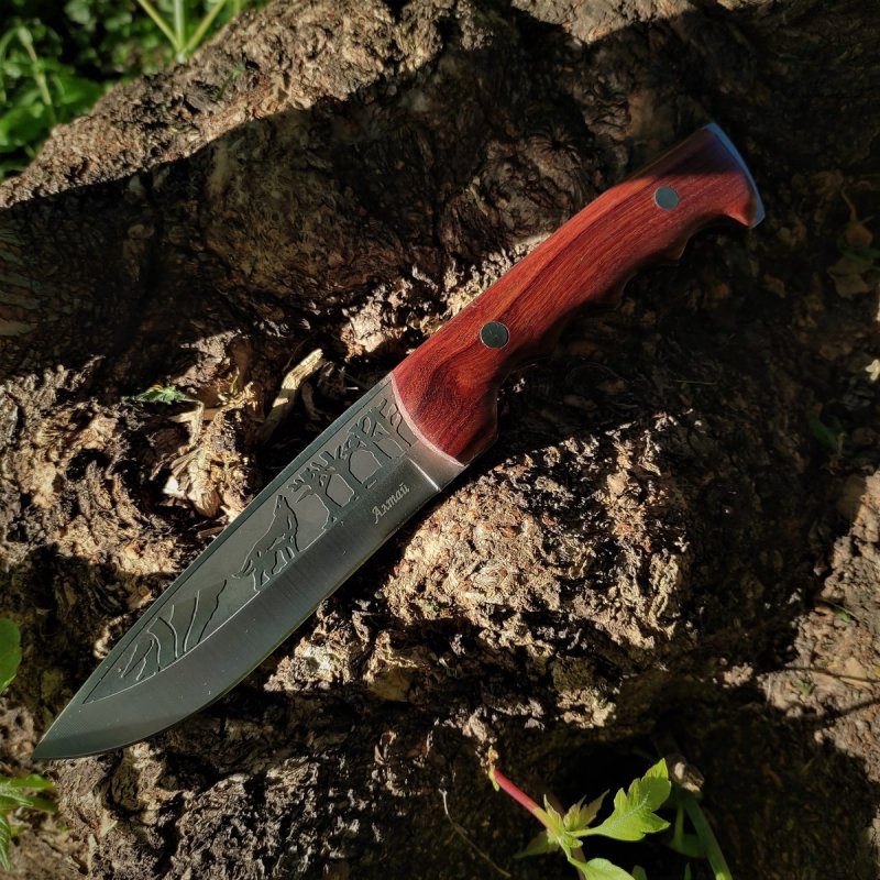 Охотничий нож Алтай, сталь 65Х13, рукоять дерево в интернет-магазине art-steel.ru, фото