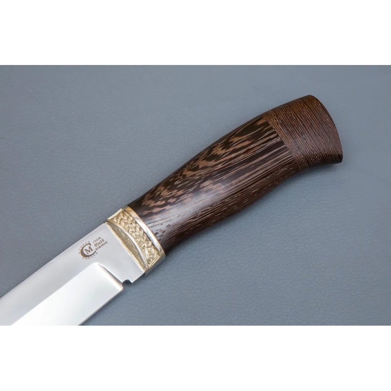 Нож Путник из стали 95х18, рукоять венге, литьё мельхиор в интернет-магазине art-steel.ru, фото