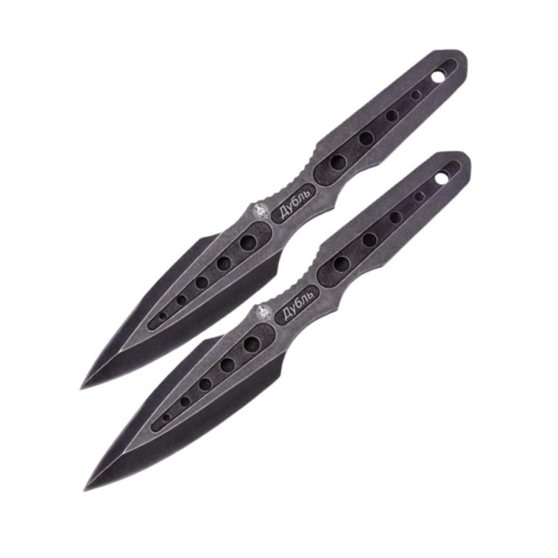 Набор метательных ножей Дубль, сталь 420, рукоять сталь в интернет-магазине art-steel.ru, фото