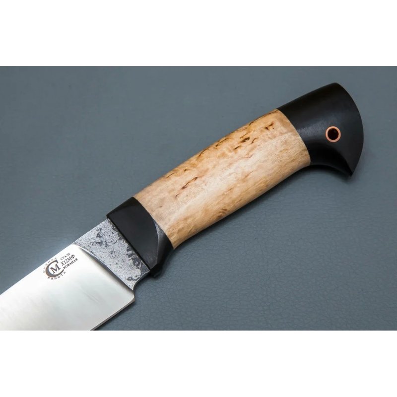 Нож Сокол из стали Х12МФ, рукоять карельская береза, граб в интернет-магазине art-steel.ru, фото