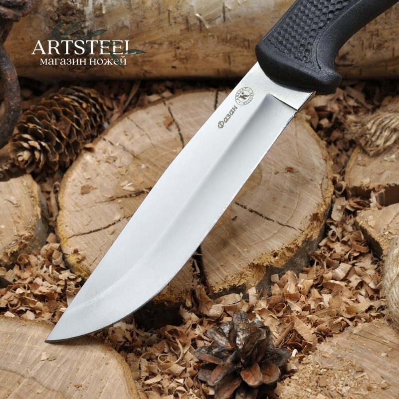 Туристический нож Фазан, сталь AUS8, рукоять эластрон в интернет-магазине art-steel.ru, фото