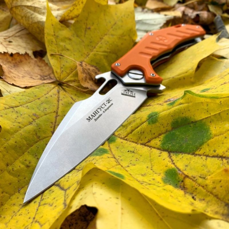 Складной нож Мангуст-2C, сталь D2, рукоять G10 в интернет-магазине art-steel.ru, фото