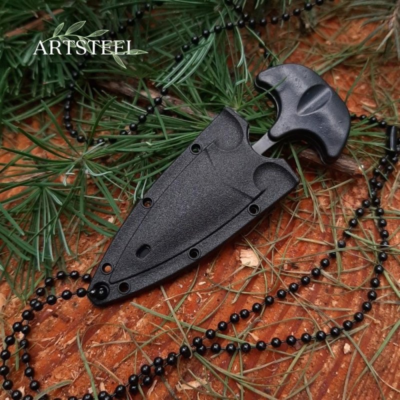 Тычковый нож (шейный нож) Fortune, сталь 420, рукоять алюминий в интернет-магазине art-steel.ru, фото