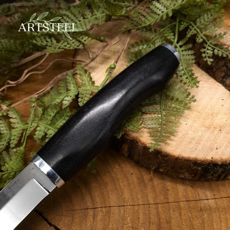 Нож Финка пукко из стали Х12МФ, рукоять литье дюраль, граб в интернет-магазине art-steel.ru, фото