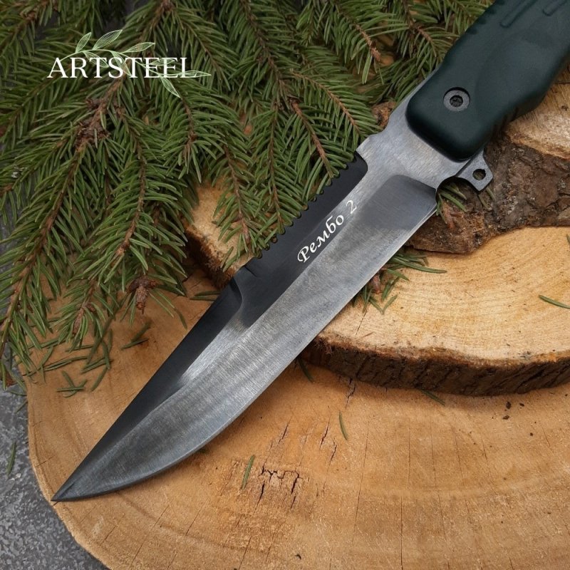 Нож Рембо, сталь У8, рукоять эластрон в интернет-магазине art-steel.ru, фото