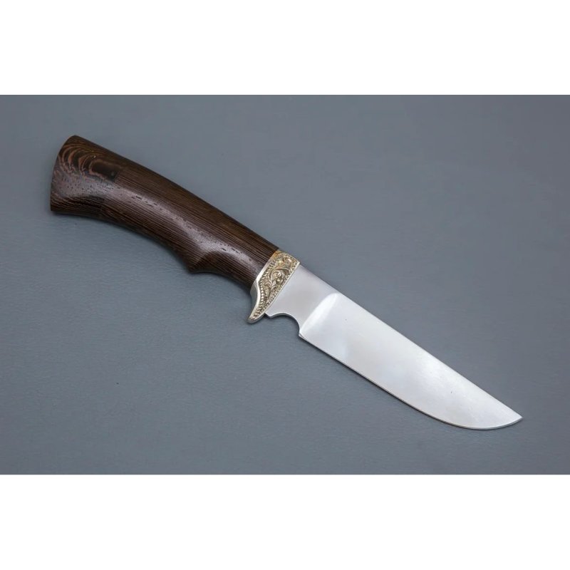 Нож Пластун из стали 95Х18, рукоять венге, литье мельхиор в интернет-магазине art-steel.ru, фото
