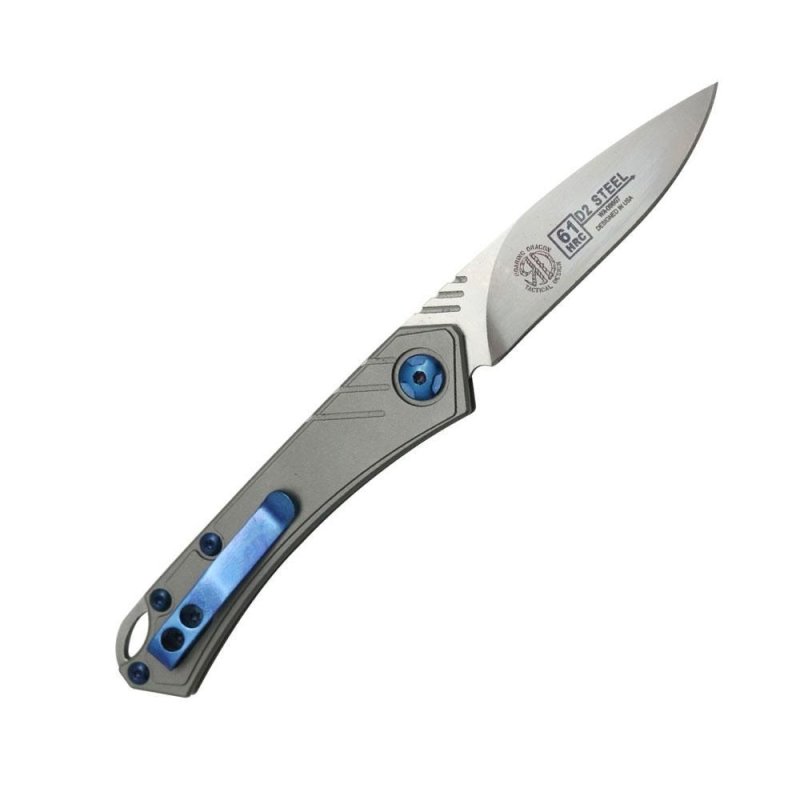 Складной нож Elise сталь D2, рукоять титан в интернет-магазине art-steel.ru, фото