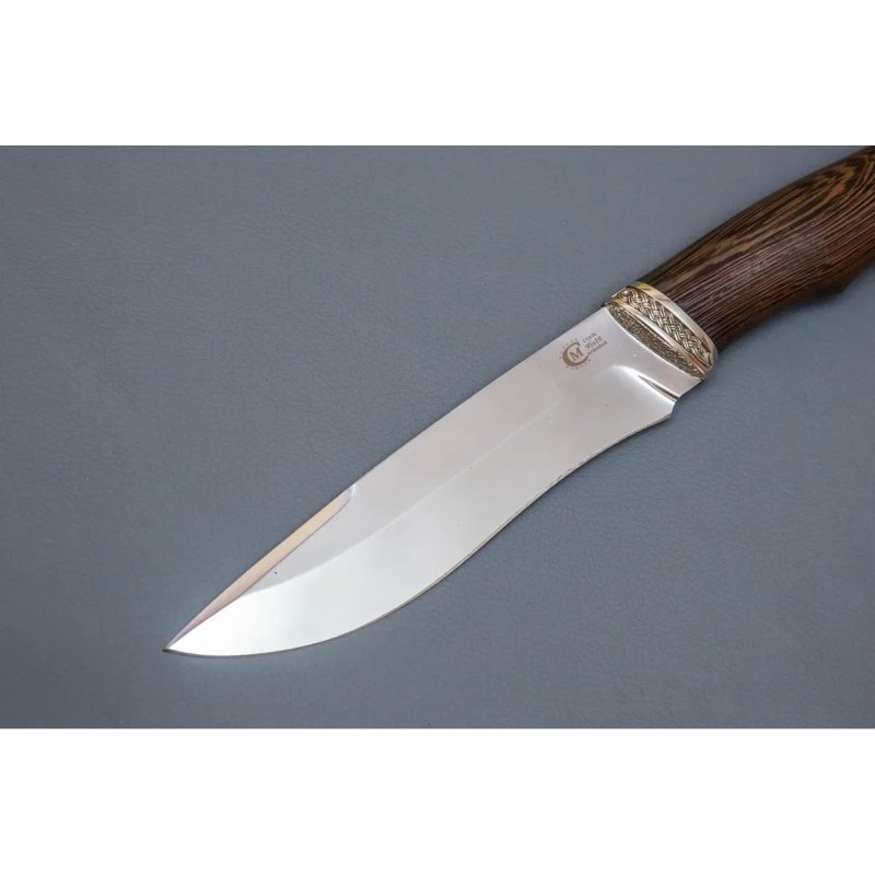 Нож Беркут из стали 95х18, рукоять венге, литьё мельхиор в интернет-магазине art-steel.ru, фото