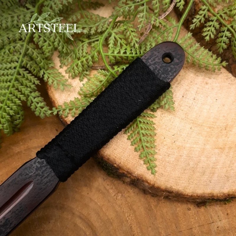 Нож Аст-3 из стали 30ХГСА, рукоять сталь, нейлон в интернет-магазине art-steel.ru, фото