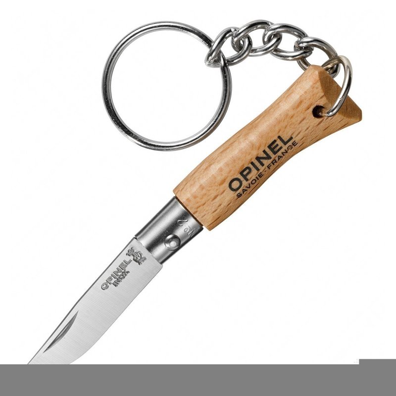 Нож-брелок Opinel №2, нержавеющая сталь, бук в интернет-магазине art-steel.ru, фото