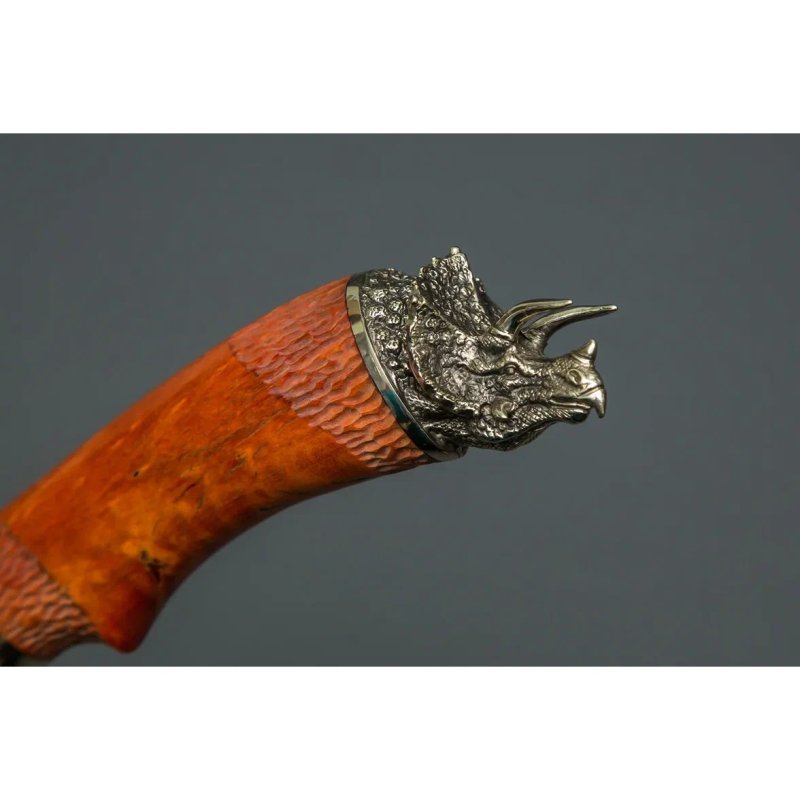 Нож Галеон из дамасской стали, рукоять карельская береза в интернет-магазине art-steel.ru, фото