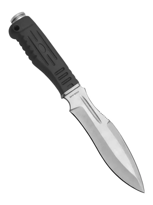 Универсальный нож Спецназ-2 с кожаным чехлом, сталь AUS8, рукоять резина в интернет-магазине art-steel.ru, фото