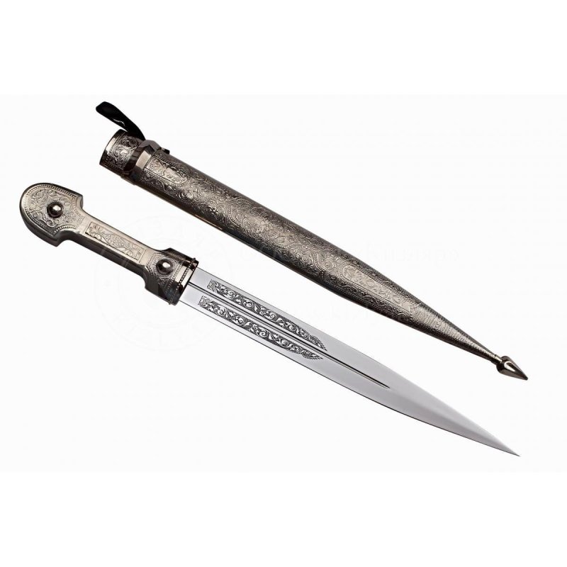 Кинжал сувенирный, сталь AUS8, рукоять латунь в интернет-магазине art-steel.ru, фото