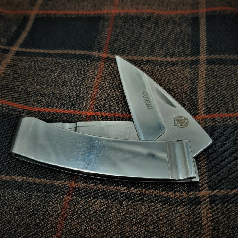 Складной нож Флеш, сталь 420, рукоять сталь в интернет-магазине art-steel.ru, фото