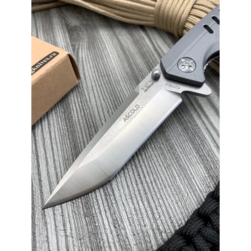 Складной нож ASCOLD, сталь D2, рукоять алюминий в интернет-магазине art-steel.ru, фото