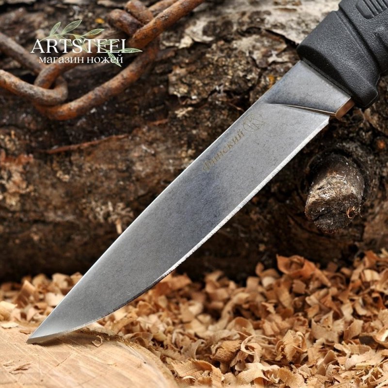 Нож Финский сталь Х12МФ, рукоять эластрон в интернет-магазине art-steel.ru, фото