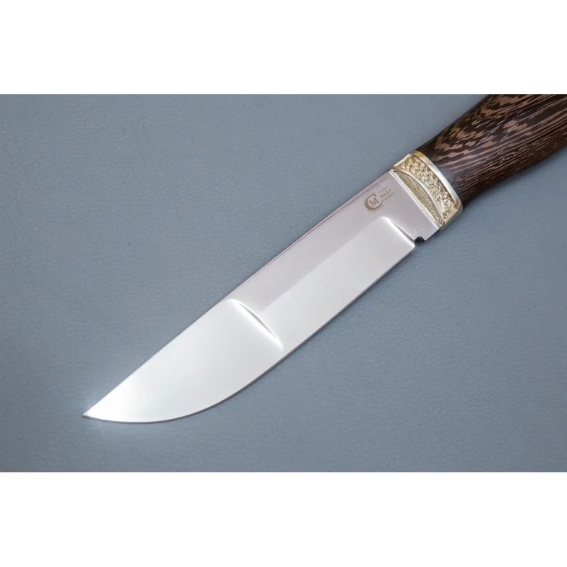 Нож Путник из стали 95х18, рукоять венге, литьё мельхиор в интернет-магазине art-steel.ru, фото