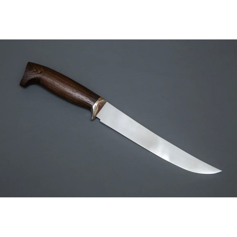 Нож Филейный большой из стали 95х18, рукоять венге, литьё мельхиор в интернет-магазине art-steel.ru, фото