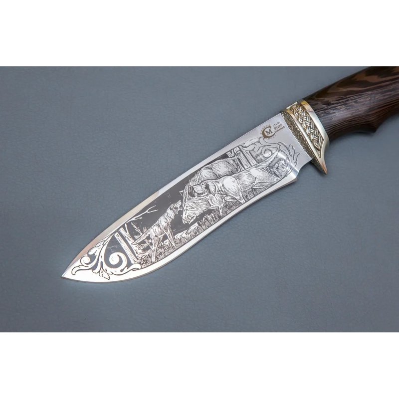 Нож Скиф из стали 95х18, рукоять венге, литьё мельхиор в интернет-магазине art-steel.ru, фото