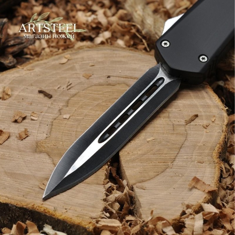 Автоматический складной нож Тирекс (фронтальный), сталь 440, рукоять алюминий в интернет-магазине art-steel.ru, фото