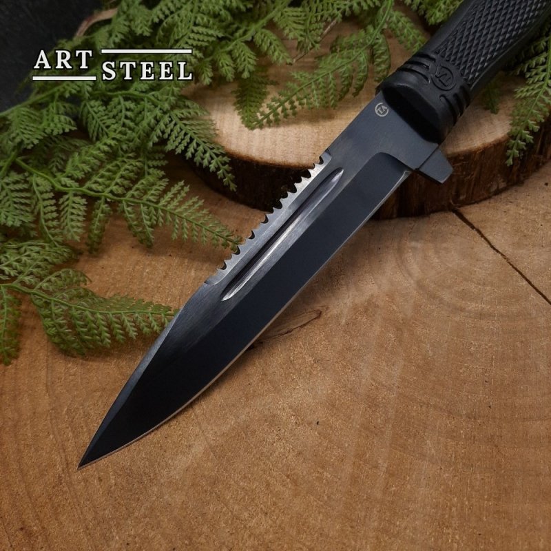 Нож Старшина 1 из стали 65Г, рукоять резина в интернет-магазине art-steel.ru, фото