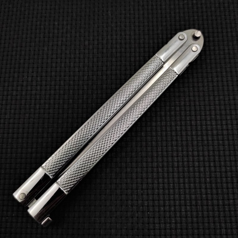 Нож бабочка Буратино, сталь 420, рукоять сталь в интернет-магазине art-steel.ru, фото