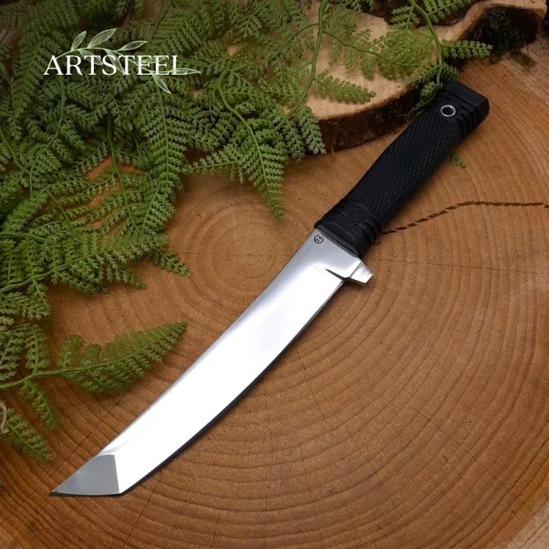 Нож Прапор из стали D2, рукоять резина в интернет-магазине art-steel.ru, фото