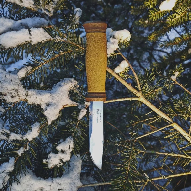 Туристический нож Outdoor 2000, сталь Sandvik 12C27, рукоять пластик,резина в интернет-магазине art-steel.ru, фото