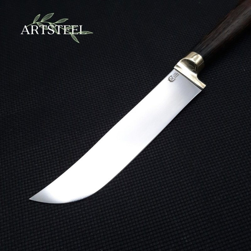 Нож Узбекский из стали Х12МФ, рукоять венге, литье мельхиор в интернет-магазине art-steel.ru, фото