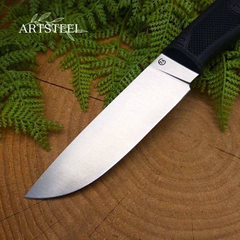 Нож Пласт-1Т из стали D2, рукоять резина в интернет-магазине art-steel.ru, фото