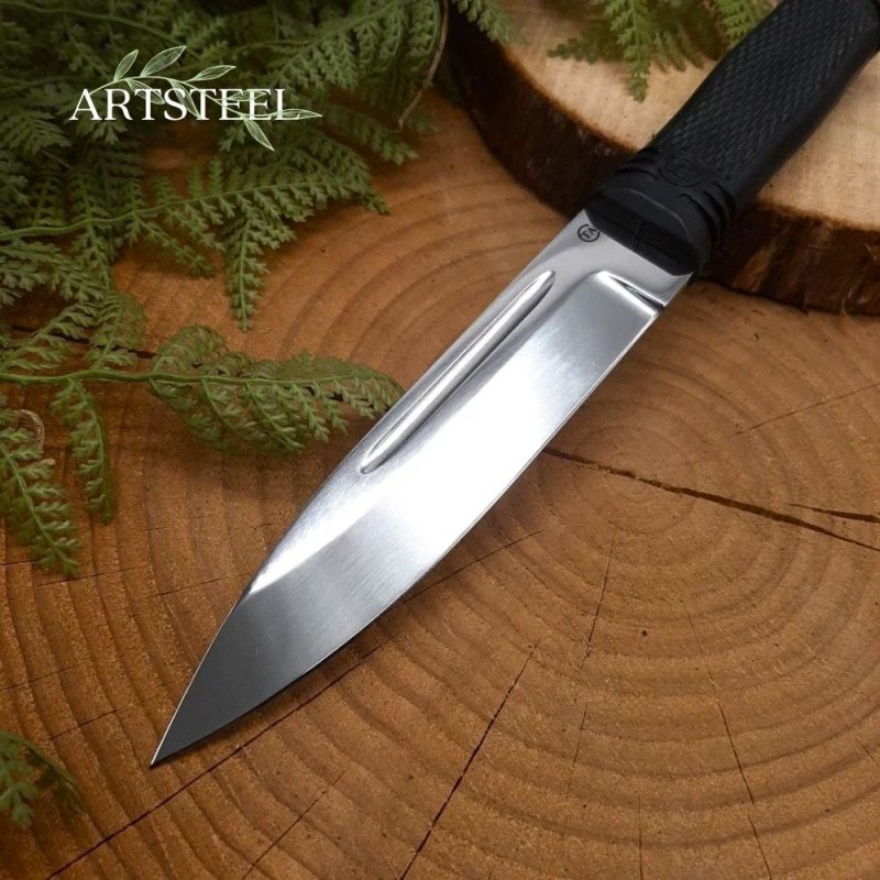 Нож Горец-3 из стали 65Х13, рукоять резина в интернет-магазине art-steel.ru, фото