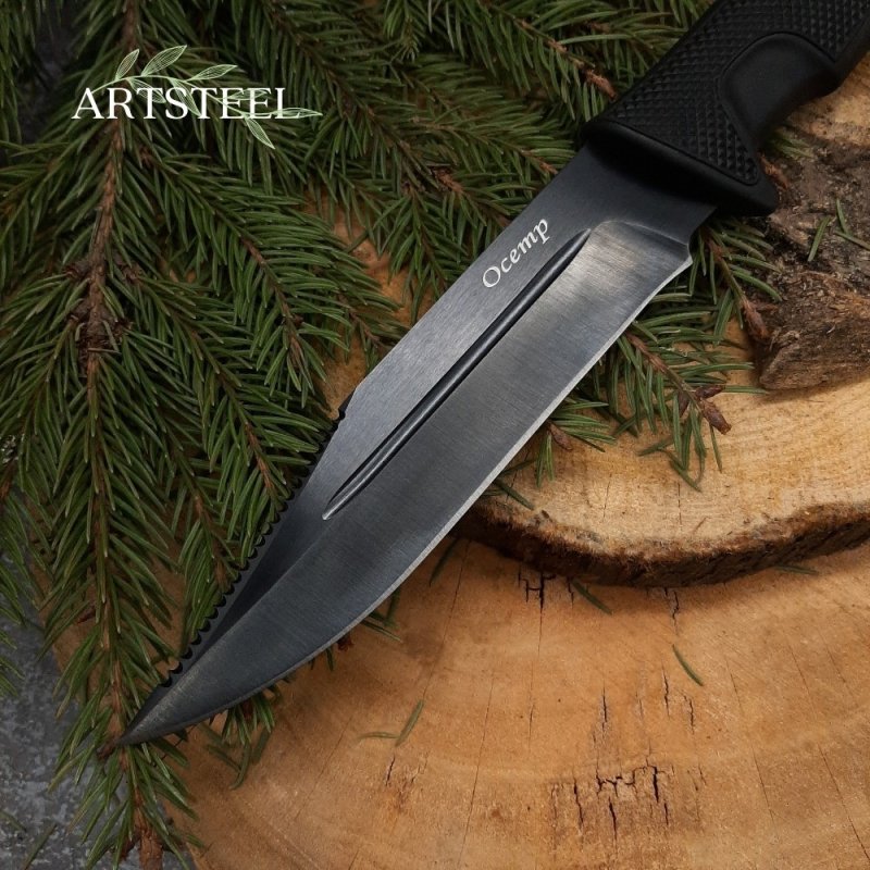 Нож Осетр, сталь У8, рукоять эластрон в интернет-магазине art-steel.ru, фото