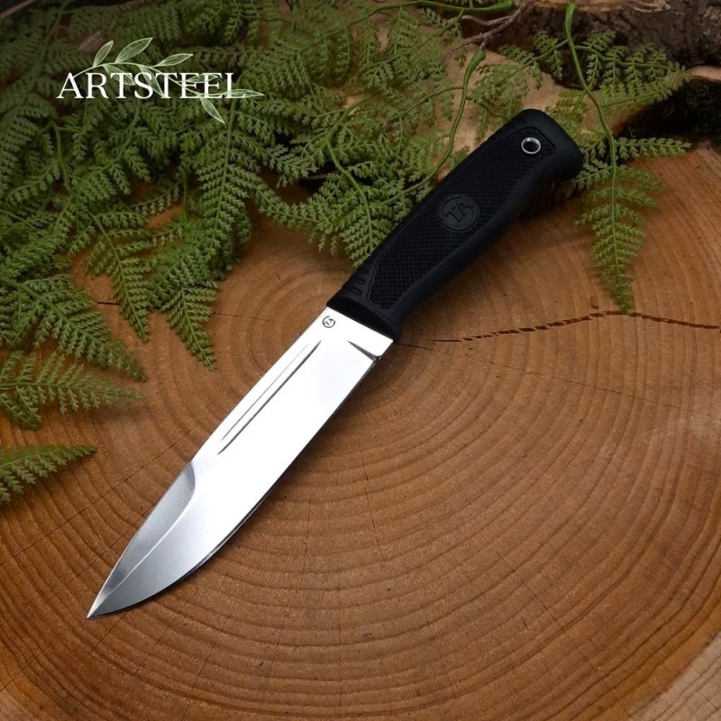 Нож С-1 из стали D2, рукоять резина в интернет-магазине art-steel.ru, фото