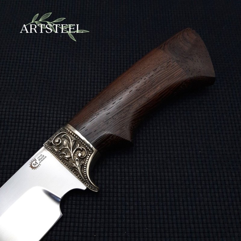 Нож Лорд из стали 95х18, рукоять венге, литьё мельхиор в интернет-магазине art-steel.ru, фото