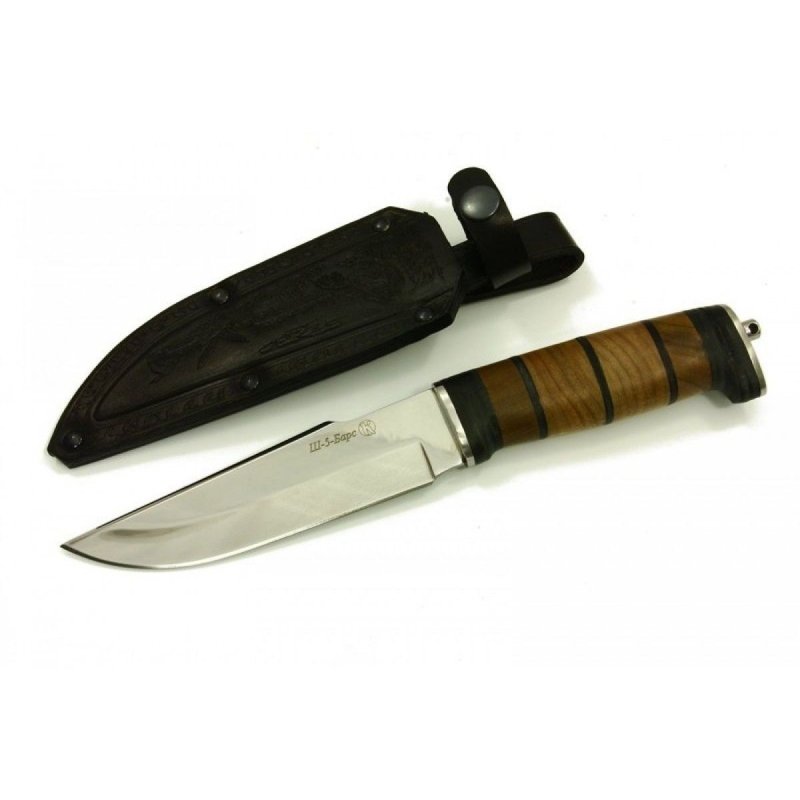 Нож Ш-5 барс сталь AUS-8, наборная рукоять в интернет-магазине art-steel.ru, фото