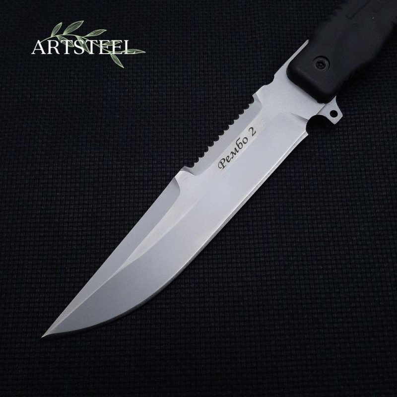 Нож Рембо 2, сталь 65Х13, рукоять эластрон в интернет-магазине art-steel.ru, фото