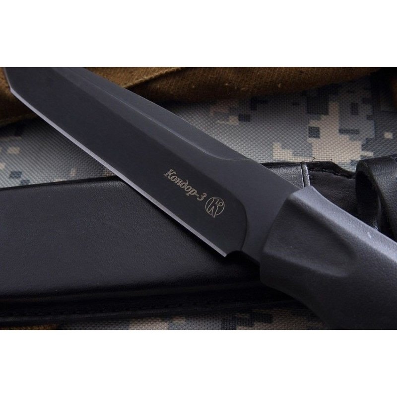 Нож танто Кондор-3, сталь AUS8, рукоять эластрон в интернет-магазине art-steel.ru, фото