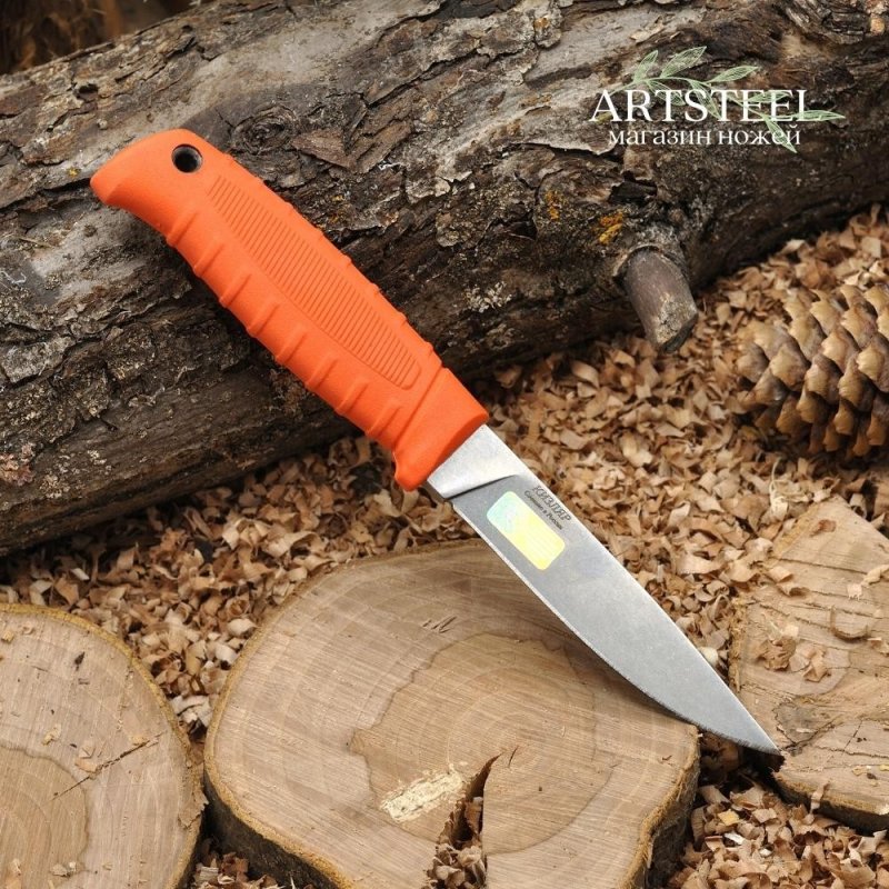 Туристический нож Финский, сталь AUS8, рукоять эластрон в интернет-магазине art-steel.ru, фото