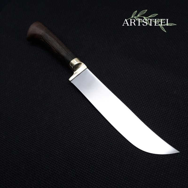 Нож Узбекский из стали Х12МФ, рукоять венге, литье мельхиор в интернет-магазине art-steel.ru, фото