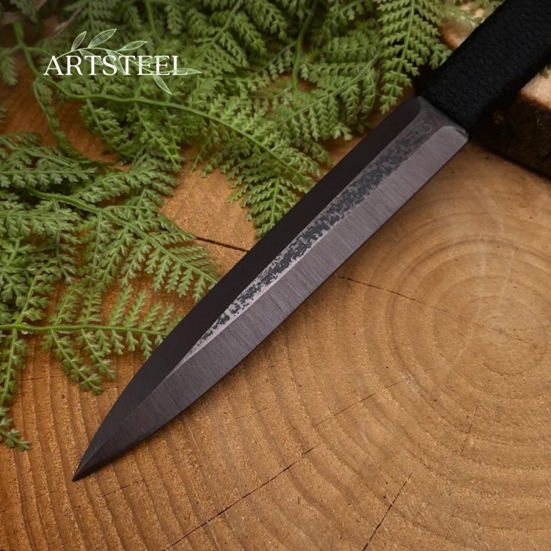 Нож Юст-1 из стали 30ХГСА, рукоять сталь, нейлон в интернет-магазине art-steel.ru, фото