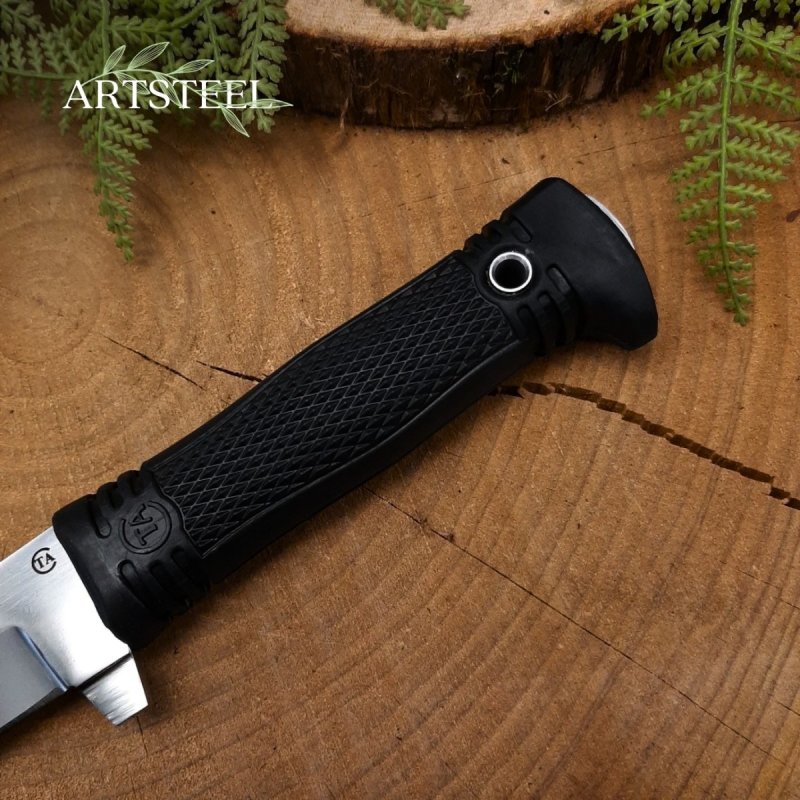 Нож Старшина из стали D2, рукоять резина в интернет-магазине art-steel.ru, фото