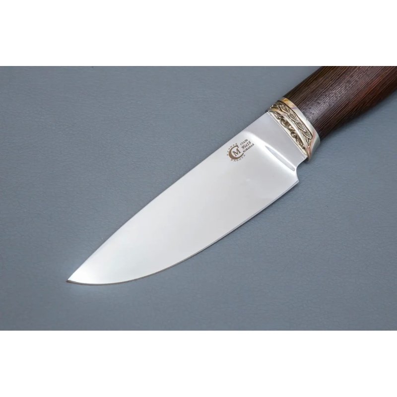 Нож Сокол из стали 95х18, рукоять венге, литьё мельхиор в интернет-магазине art-steel.ru, фото