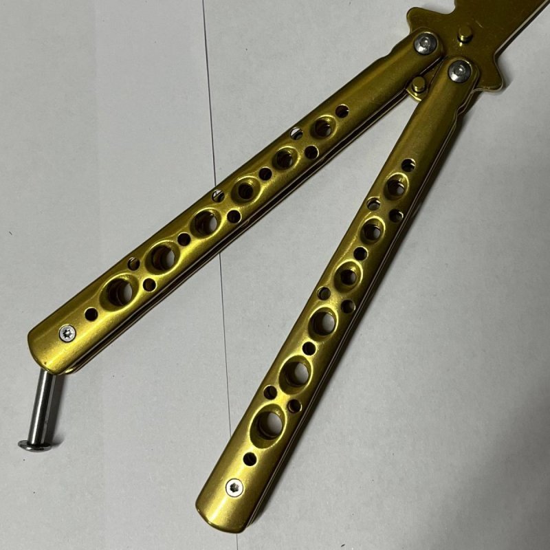 Нож бабочка тренировочный Золотой Рыцарь в интернет-магазине art-steel.ru, фото