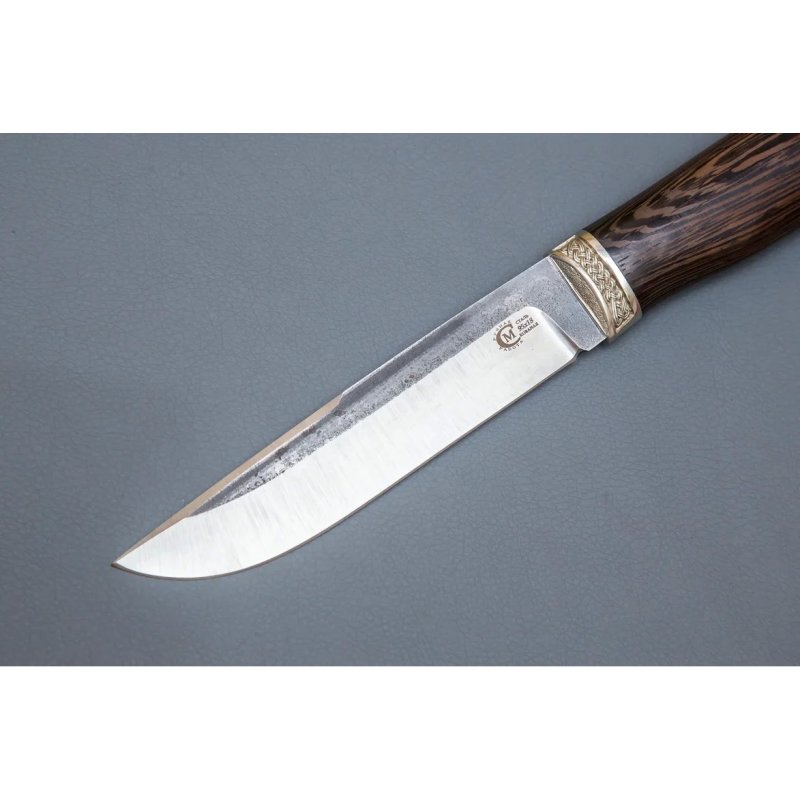 Нож Путник из стали 95х18, рукоять венге, литьё мельхиор в интернет-магазине art-steel.ru, фото